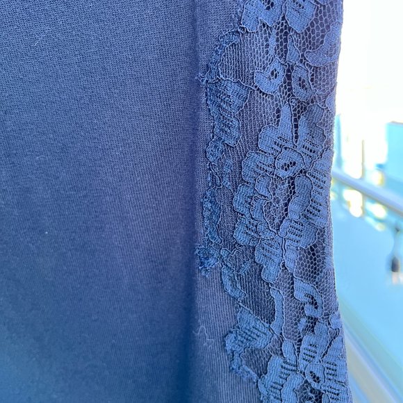 Leo Guy Navy Lace Knit Dress - Picture 5 of 5